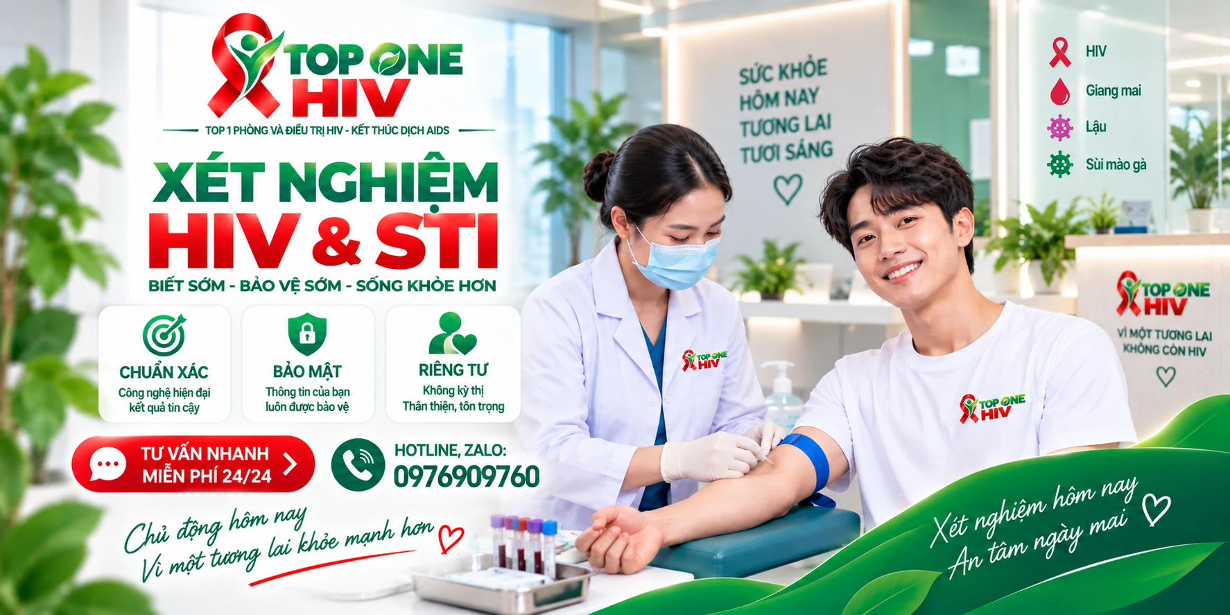 TOP ONE HIV - Xét nghiệm HIV và STI